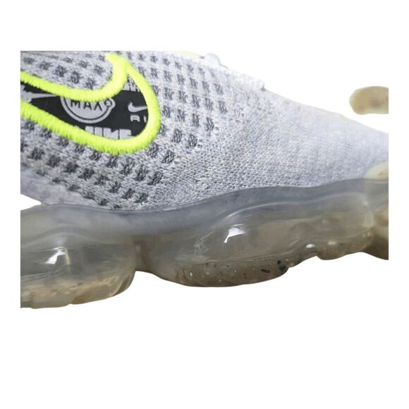 NIKE Air VaporMax 2021 Flyknit "Wolf Grey Volt" GS Running Shoes Size 5.5Y/W7 - Picture 12 of 16